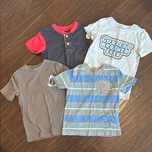 Boys' Graphic and Striped T-Shirts Set